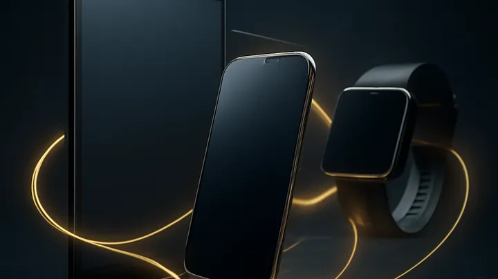 PHP717 COM Multiple devices floating in harmony